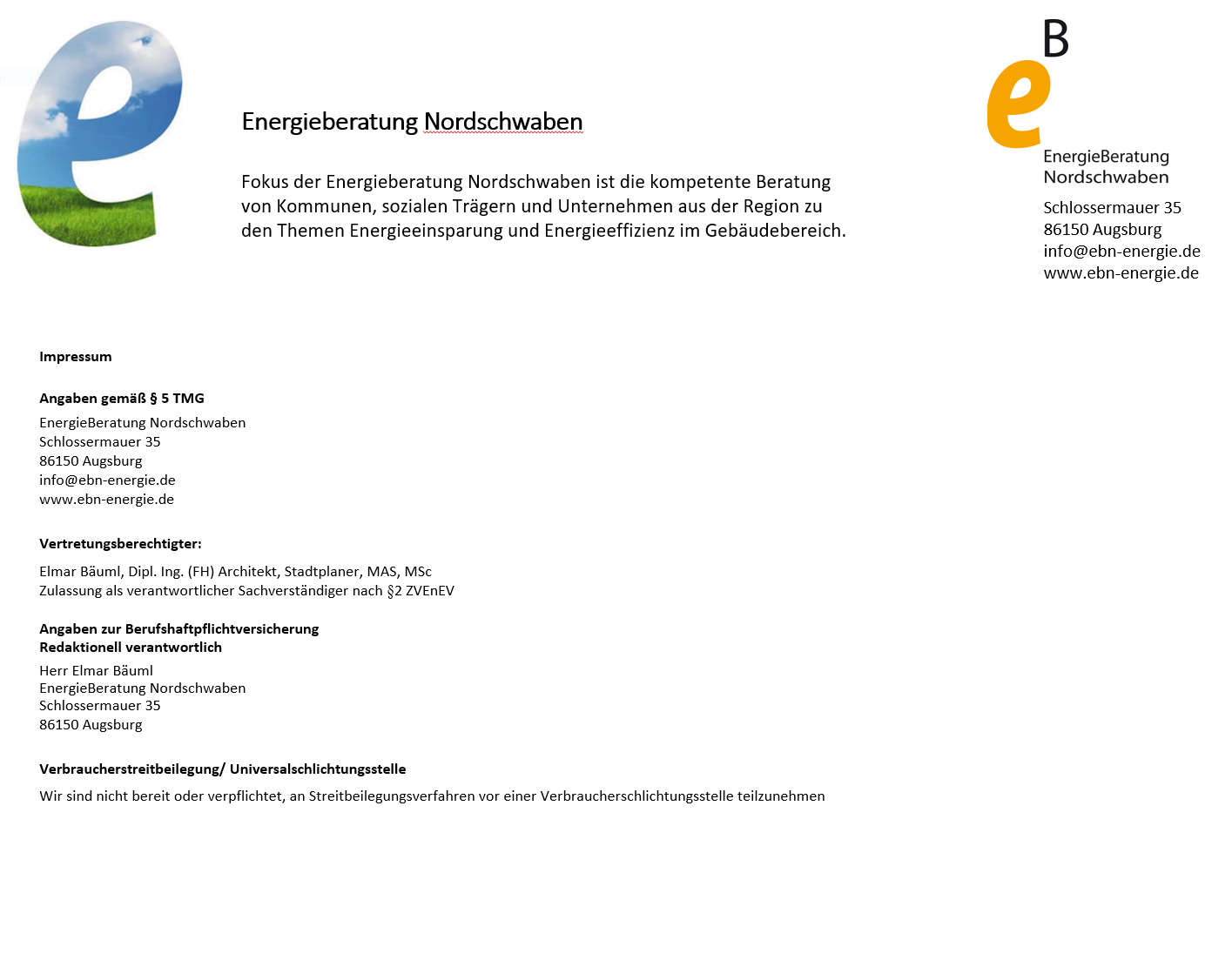 Energie Beratung Nordschwaben